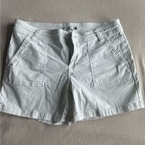 Prana Women's Light Gray Cargo Shorts